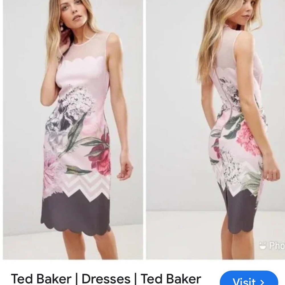 Ted Baker Pink Palace Garden Body on Dress, 2